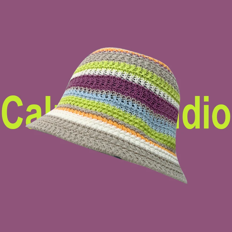 

Женская летняя вязаная Рыбацкая шляпа, модная женская зеленая Панама, дышащая Вязаная пляжная кепка, шляпа от солнца с широкими полями