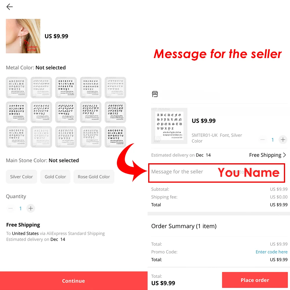 Orazio Customized Name Pendant Earrings for Women 14K Gold Personalized Letter Stainless Steel Earrings Jewelry Dropshipping