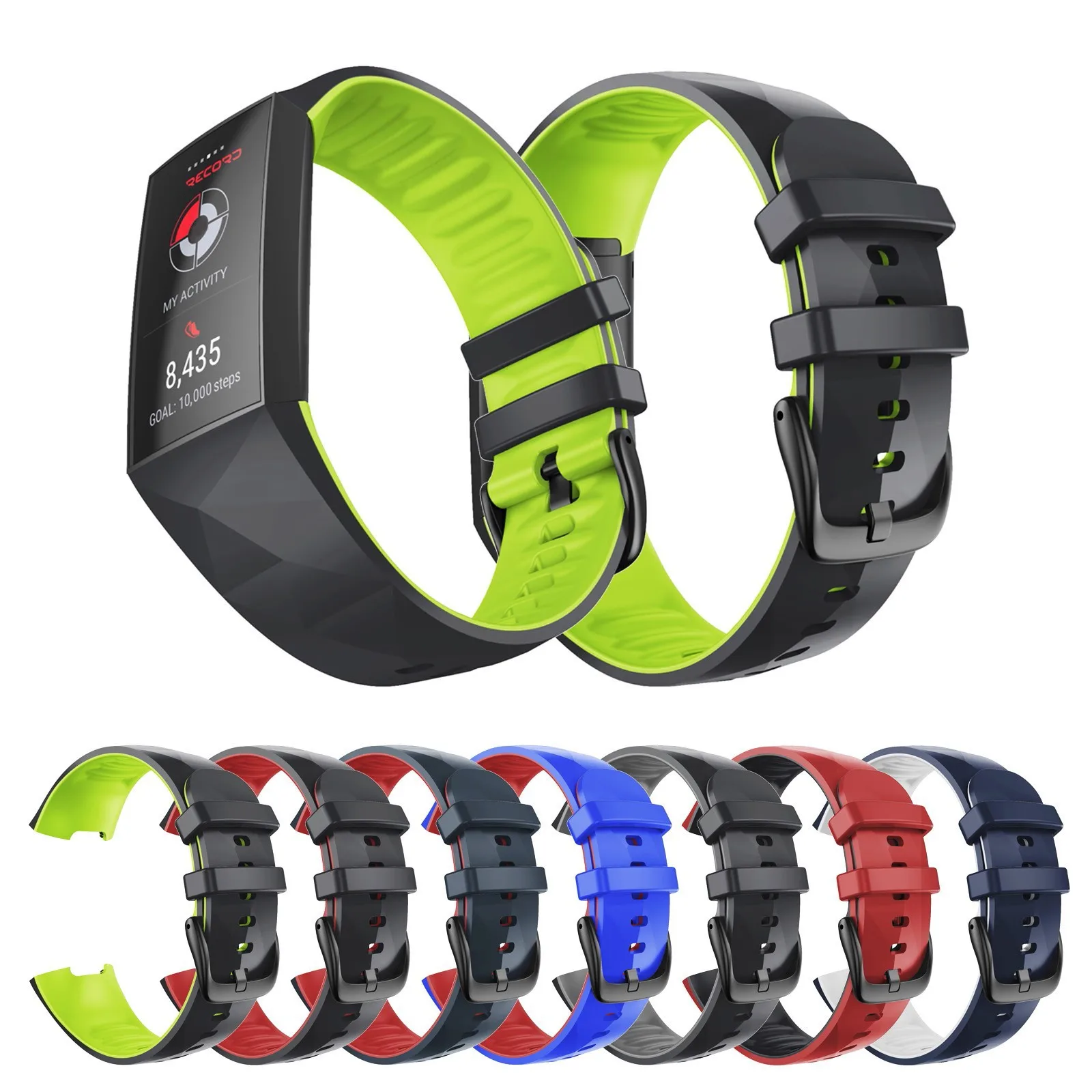 

Waterproof Sport Bands Compatible Quick Release Smartwatch Colorful Fashion Accessories For Fitbit Charge 3/ Fitbit Charge 4