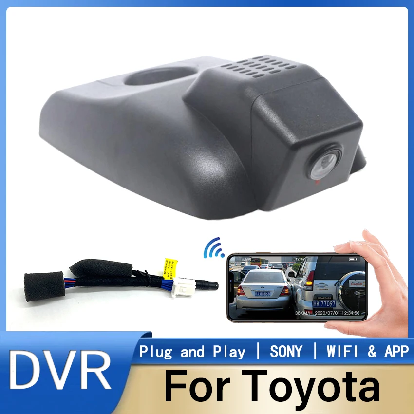 Dash Cam For Toyota Highlander 2018 2019 2020 2021 2022 Plug and play DashCam ,Car DVR Wifi Front Camera, High Quality FHD 1080P