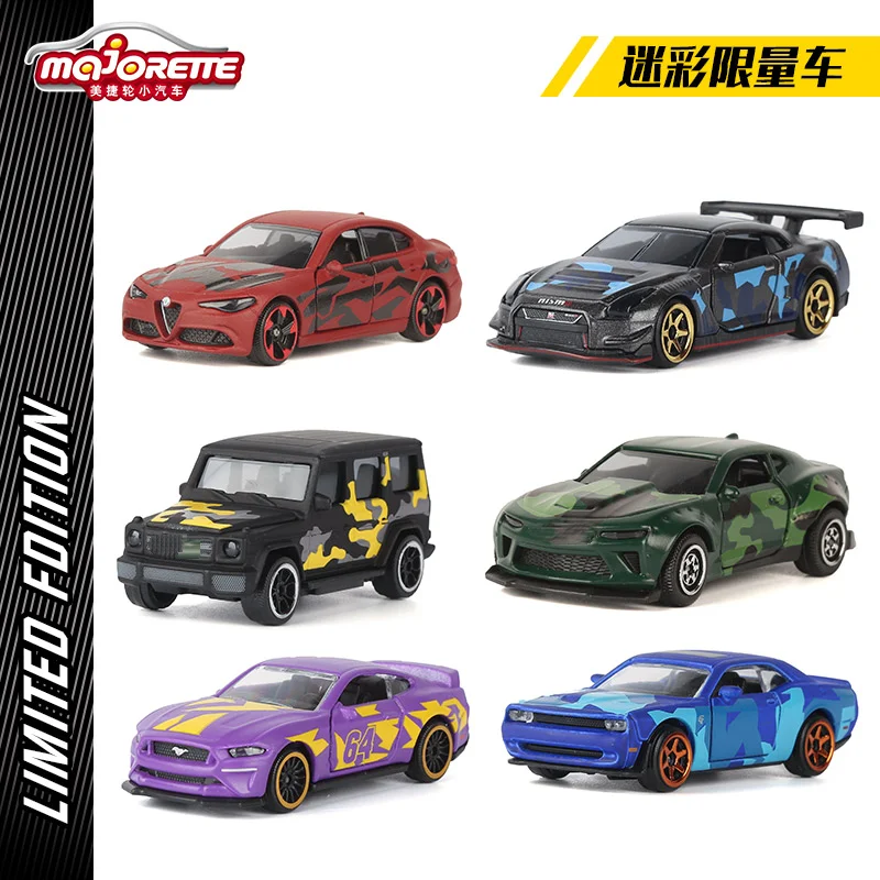 Majorette 1:64 Dodge Challenger srt hellcat MUSTANG ALFA ROMEO GUILIA NISSAN GTR NISMO GT3 литье под давлением модель
