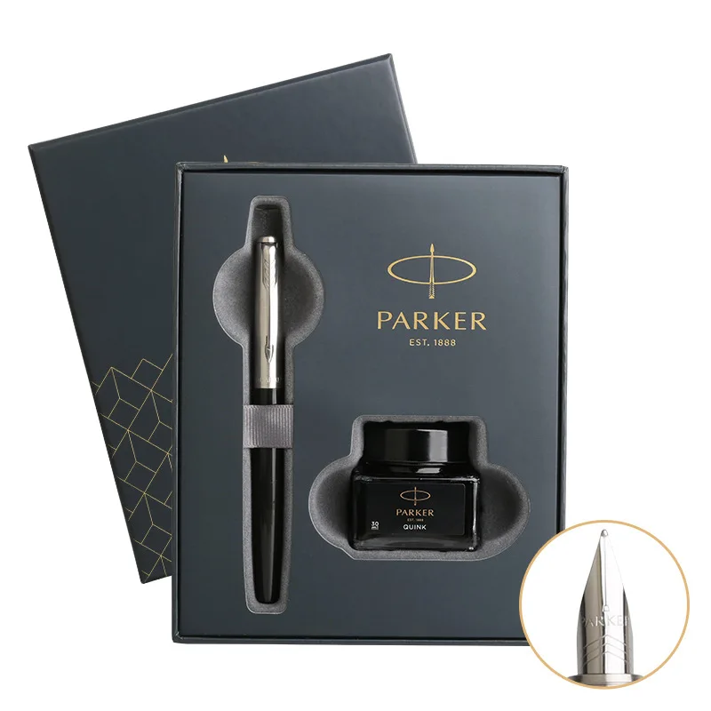 0.5mm Signature Pen F Pen Stainless Steel Office Business Writing Parker Pen Set