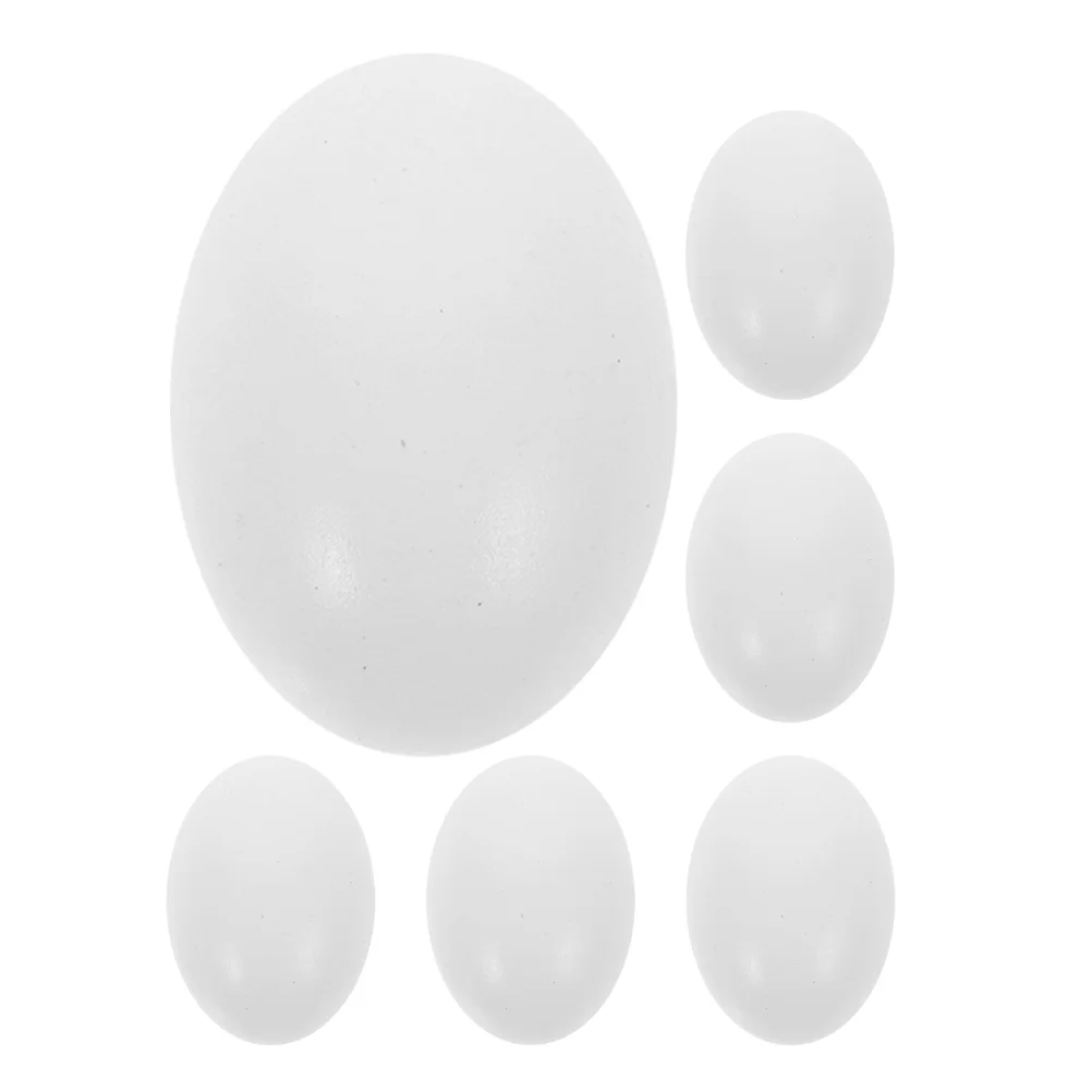 6 шт. имитация яиц декор моделирование ролевые игры игрушки поддельные