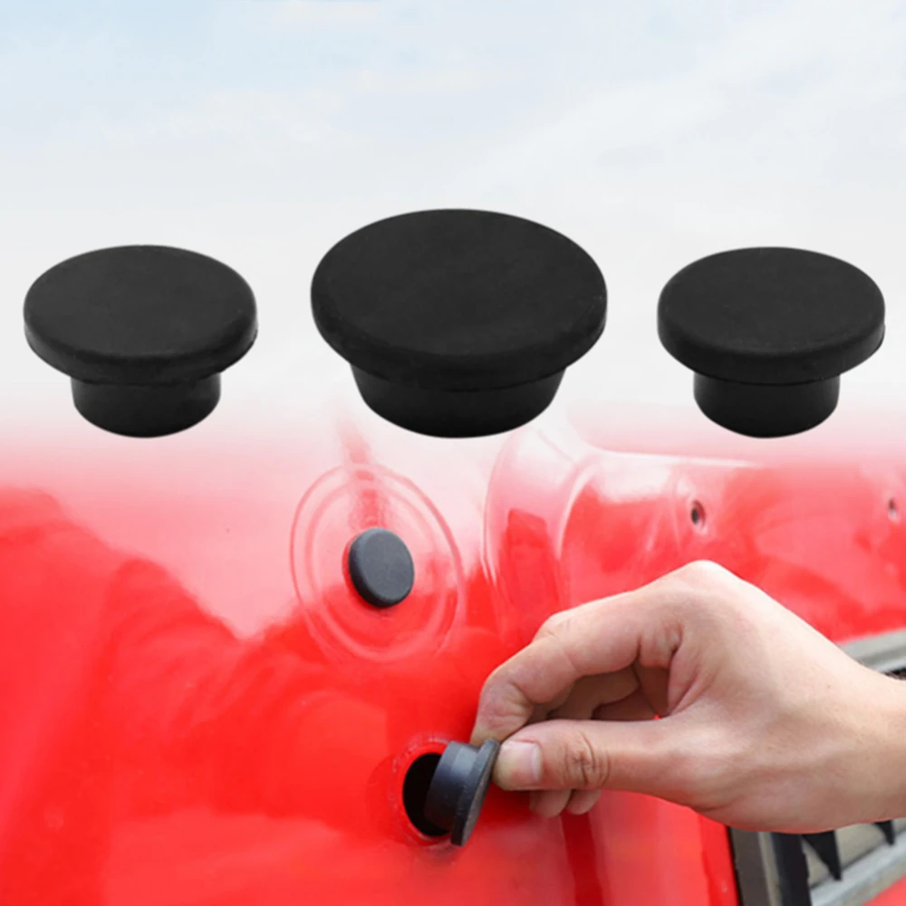 

For Jeep Wrangler Tailgate Plugs Rubber Plugs for Production After 2007（ Pack of 3 ）