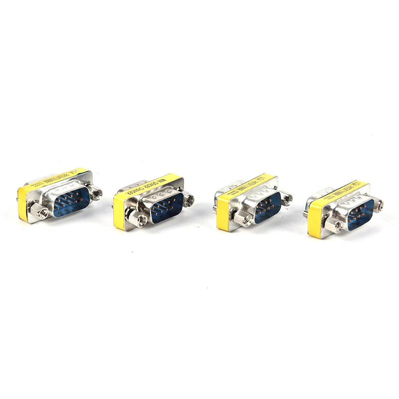 

15 Pin VGA SVGA HD15 Gender Changer Coupler Adapter Converter Male To Male 1pc