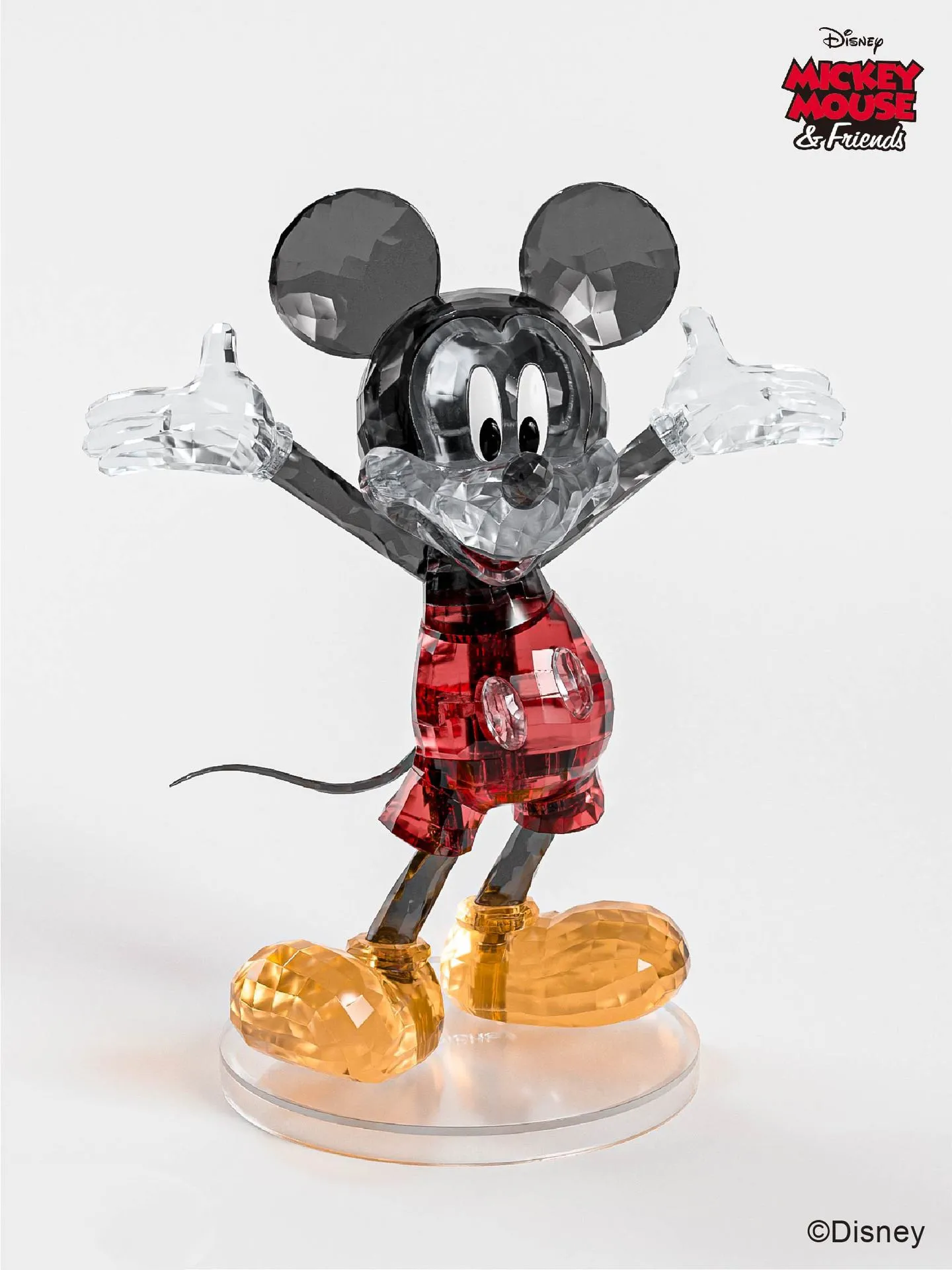 

[Disney] 30 шт./компл. Микки Маус, Кристальные строительные блоки, серия прозрачных строительных блоков, сращивающаяся игрушка, детский подарок н...