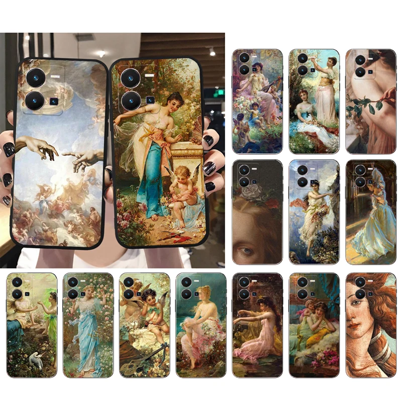 

Painting Rennaissance art Phone Case for VIVO Y53S Y33S Y22S Y11S Y31 Y21 Y70 Y20 Y21S Y72 Y35 Y51 Y01 V23E V21 V23 V21E Funda