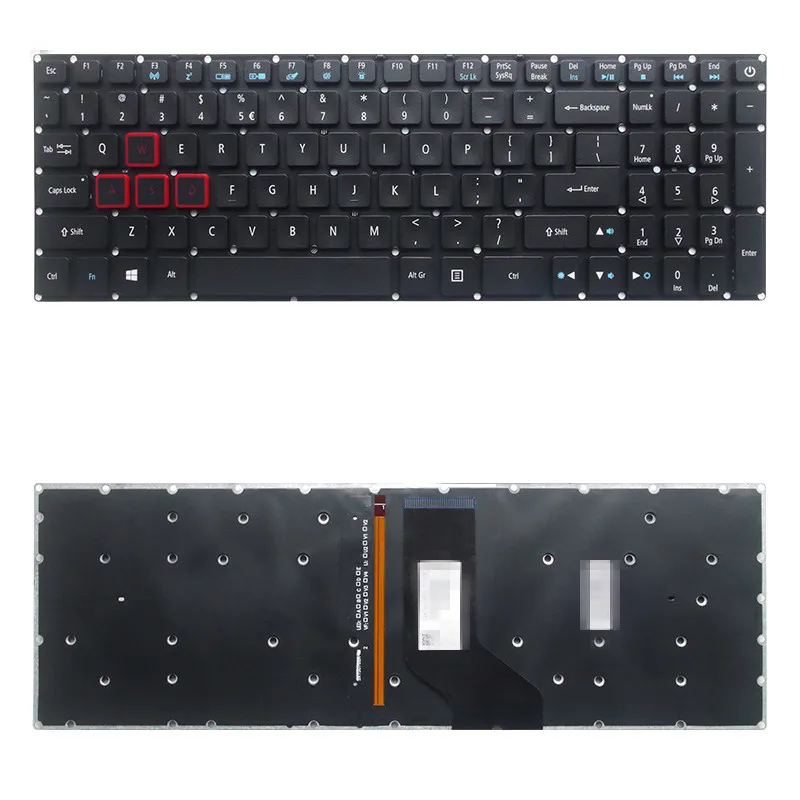 

Backlit English Keyboard for Acer Predator Helios 300 N17C1 G571 PH317-51 NK.I1513.053 G3-571 G3-572 PH315-51 G3-572-72YF US