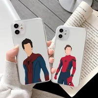 tom holland the man of spider andrew phone case for iphone 13 pro 12 11 mini 7 plus xs phone cover pro 6s 8 plus xr xs max case