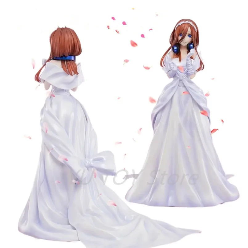 

The Quintessential Quintuplets Miku Nakano Nakano Wedding Anime PVC Action Figure Toy Gotoubun no Hanayome Collection Model Doll
