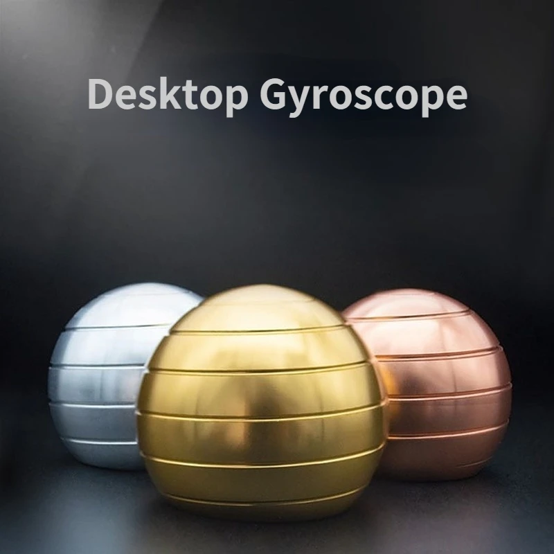 

38mm Desktop Decompression Rotating Spherical Gyroscope Office Desk Stress Relief Toys Optical Illusion Flowing Finger Toys