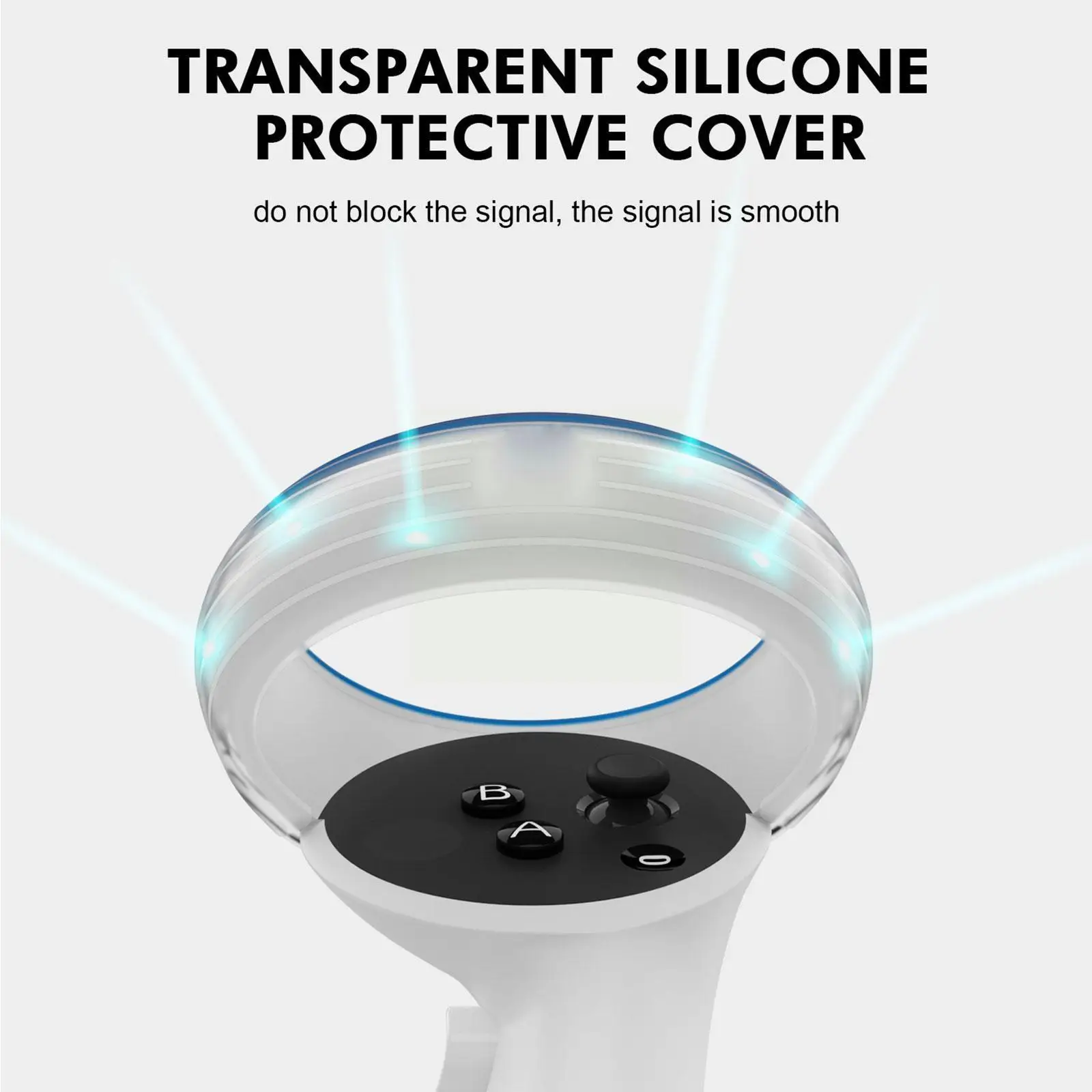 

2 Controller Grip Handle Protector Ring Cover for Oculus Quest Anti-Bumping Silicone Case for Oculus Quest 2 Accessories L4W1