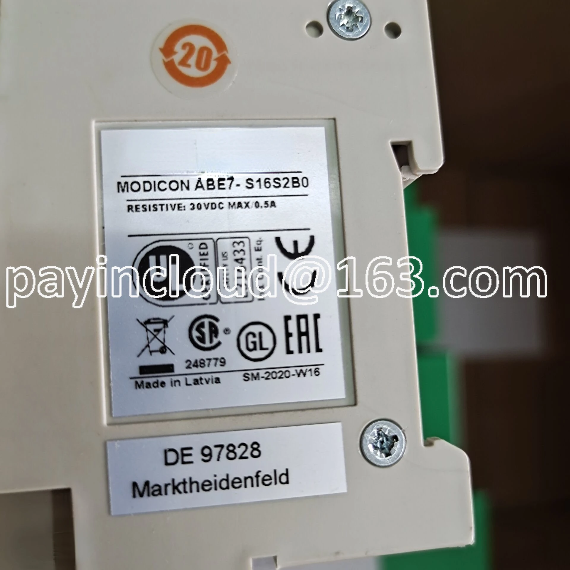 

ABE7R16S210, ABE7S16S2B0, реле мощности, основа, деталь