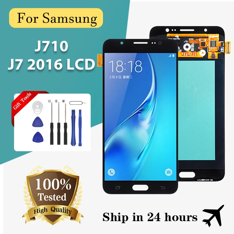 

Brand New 5.5 Inch J7 2016 Display For Samsung Galaxy J710 Lcd Touch Screen Digitizer Assembly SM-J710FN SM-J710F J7108