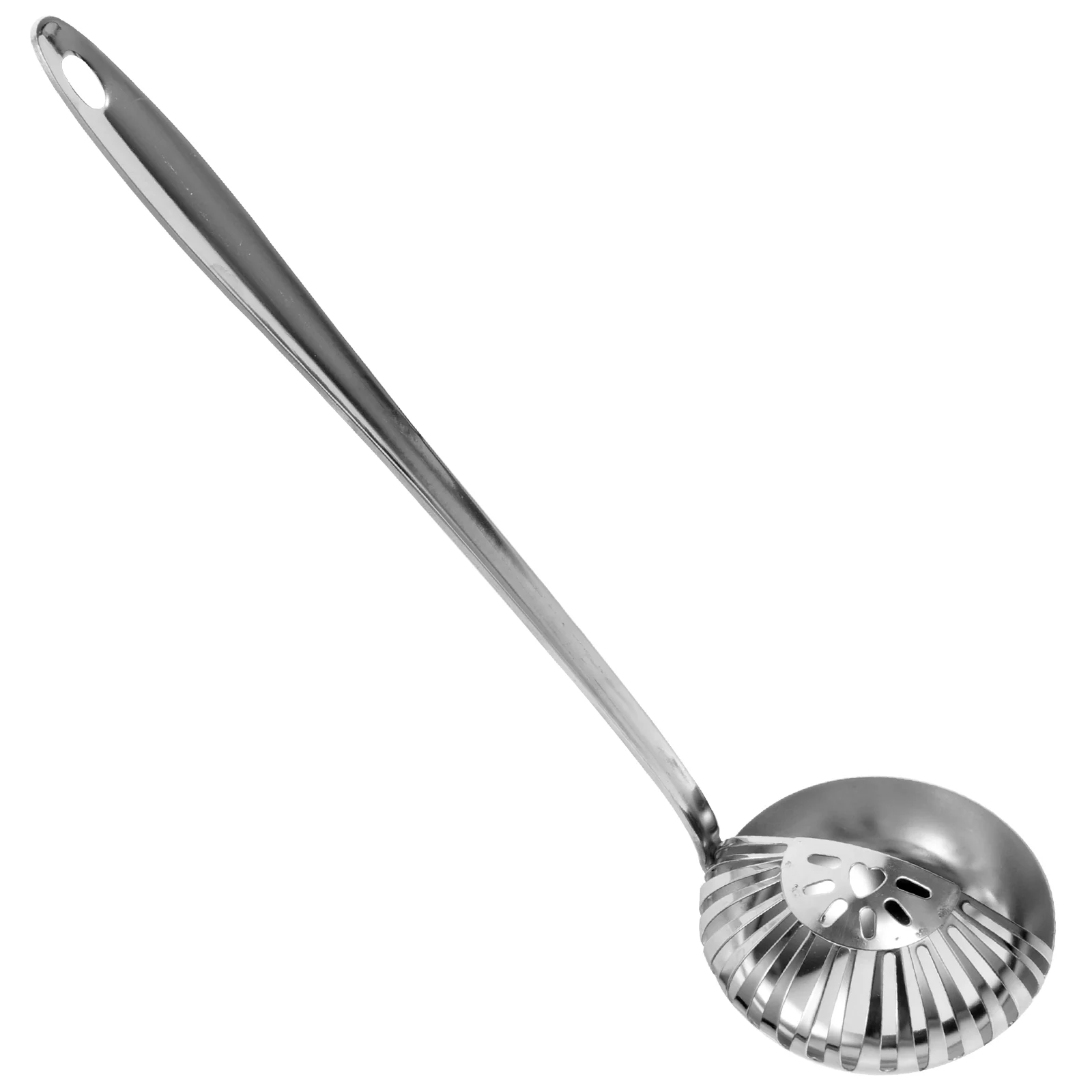 

Hot Pot Soup Colander Ladle Hotpot Stainless Steel Serving Spoons Multi-use Filter Wok Hanging Design Splitter Oil Scoop