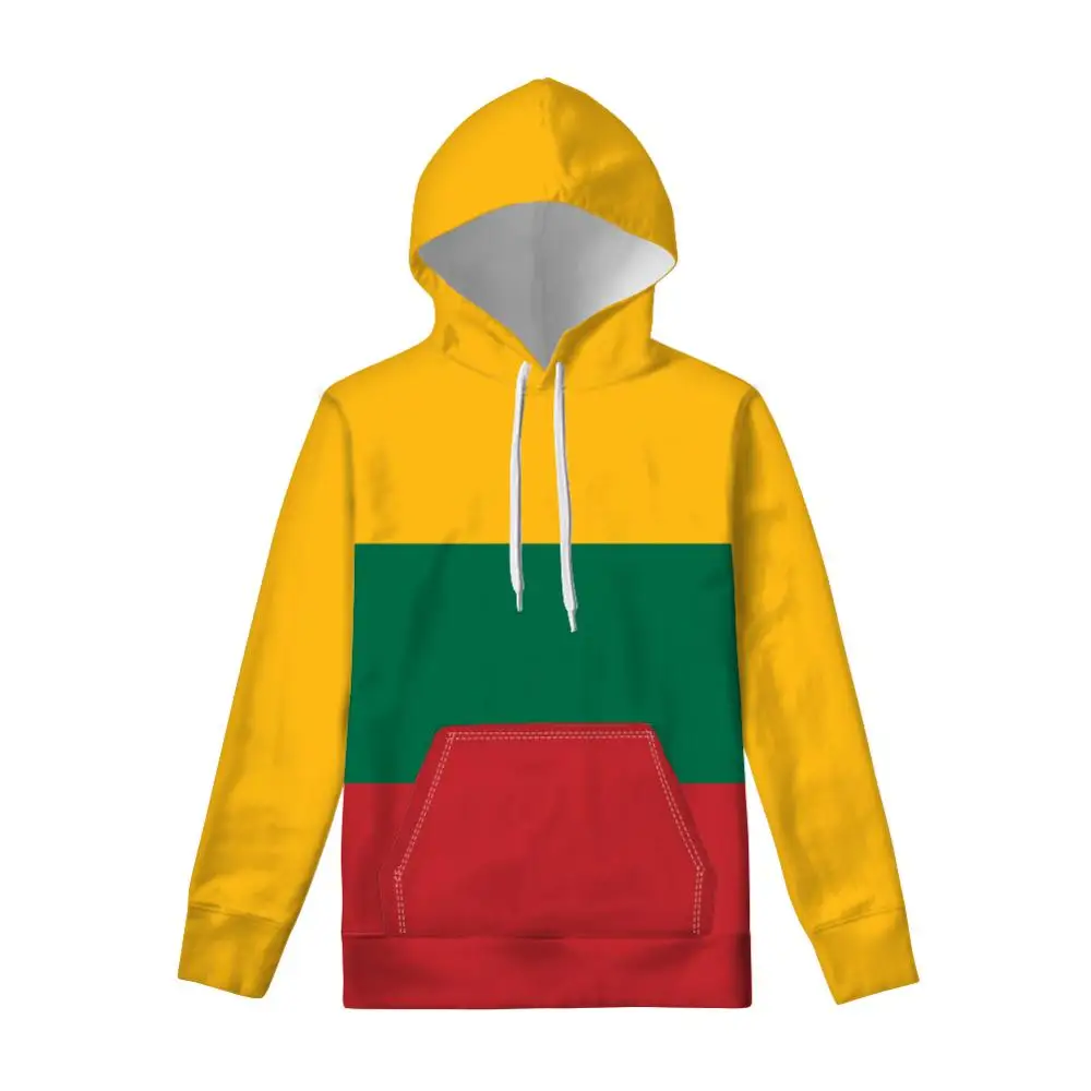 

LITHUANIA Hoodie Diy Free Custom Name Number Sweatshirt Nation Flag Lt Lietuva Lietuvos Lithuanian Country Print Photo Clothes