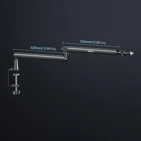 Регулируемая стрела для игровых микрофонов, подставка для микрофонов с прочным зажимом, вращающаяся на 360 градусов подвеска, подставка для микрофонов