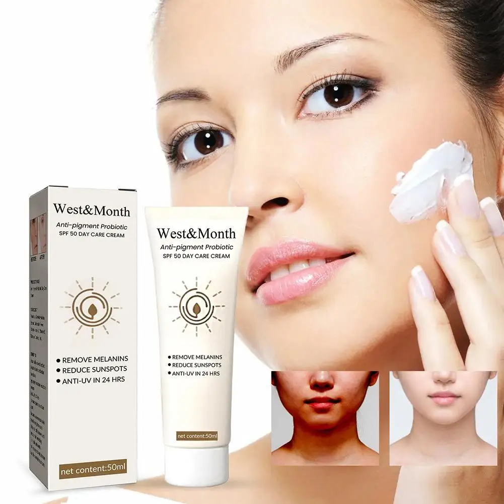 

Увлажняющий пробиотик Spf50 +, солнцезащитный крем для защиты кожи, освежающий макияж, солнцезащитный крем с защитой от УФ-лучей, 50 мл