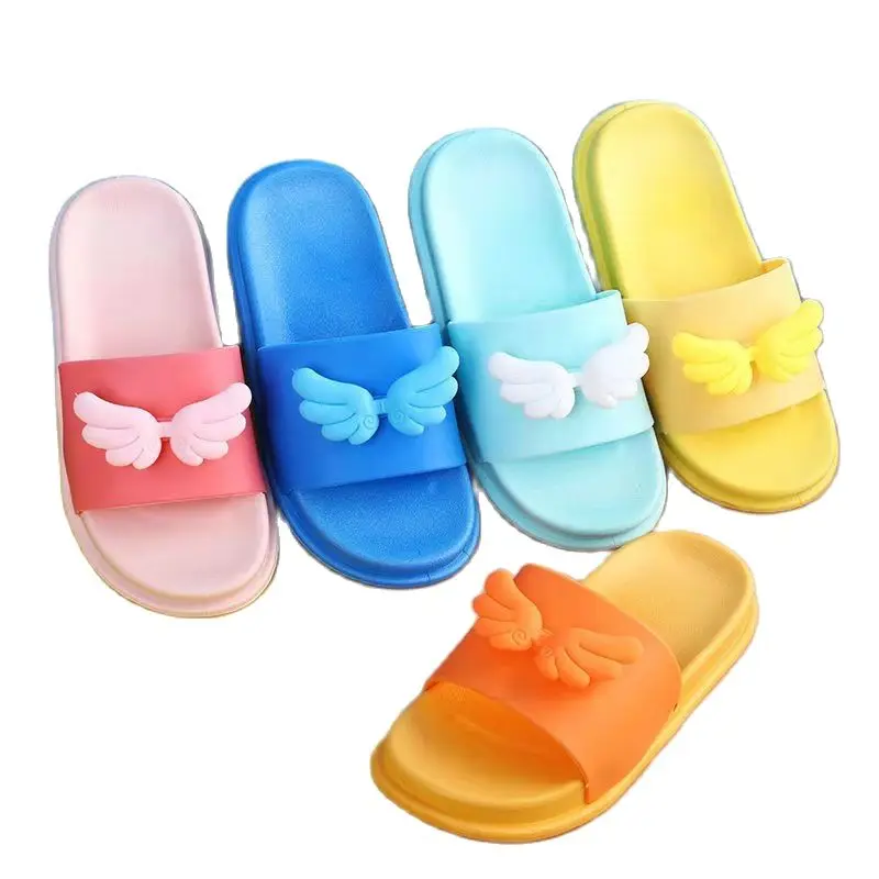

Summer Children Slippers Angel Wings Kids Non-Slip Soft Sole Cartoon Bathroom Home Slippers Kids Beach Shoes Kids Kid Shoes