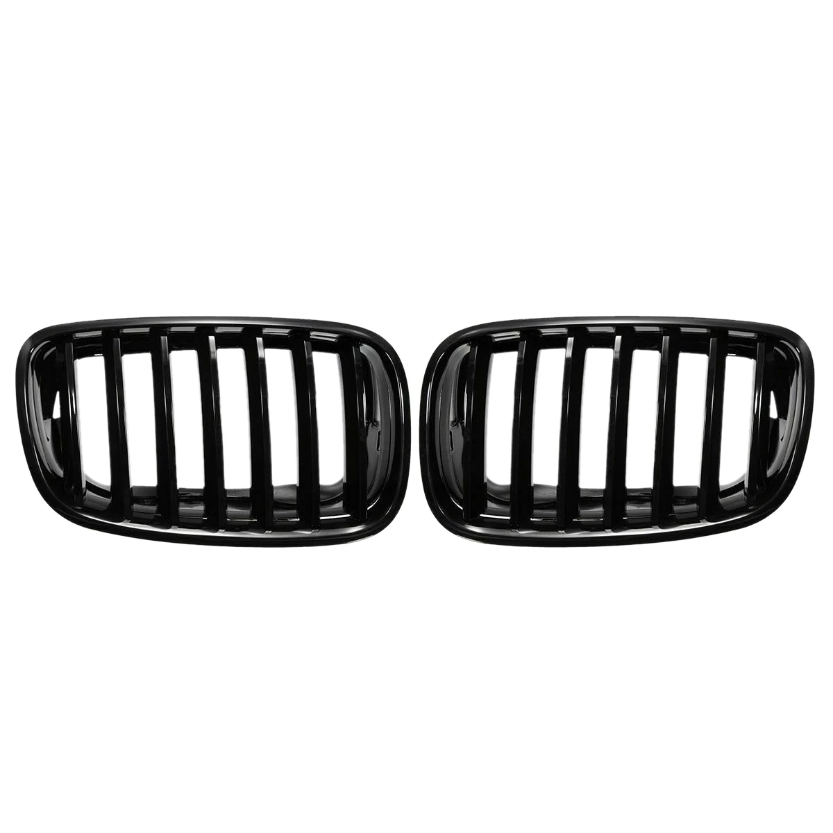 

1 пара глянцевая черная передняя решетка радиатора для BMW X5 X6 E70 E71 2007-2013 51137157687 51137157688