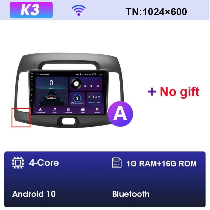 Автомобильная Мультимедийная система JMCQ, Android 12, 2Din, 4G, видеоплеер для Hyundai Elantra 4 HD 2006-2012, GPS-навигация, автомобильная стереосистема Carplay