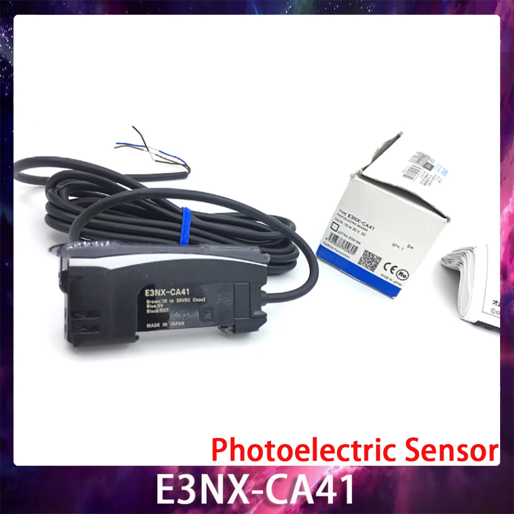 

New Photoelectric Sensor E3NXCA41 E3NX-CA41 2M Optical Fiber Amplifier Fast Ship Works Perfectly High Quality