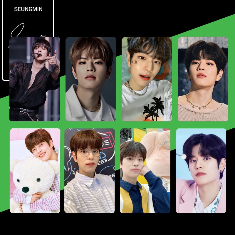 Kpop Boy Group Photocard Maniac LOMO Card Felix Hyunjin Bangchan Lee Know I.N Han Двусторонняя открытка Подарочная