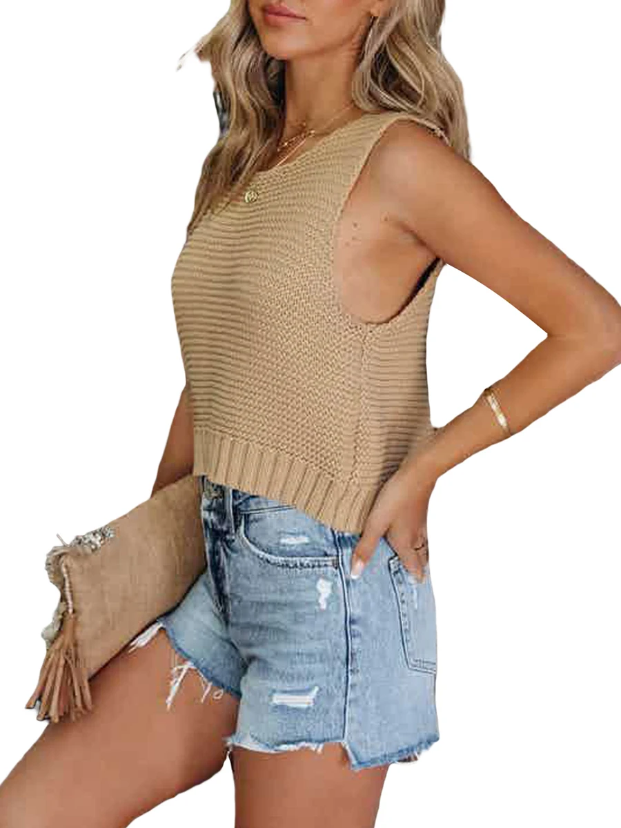 

Женский Летний жилет Gloomia, раньше, вязаный крючком, в полоску, в стиле пэчворк, цветной жилет, уличная одежда