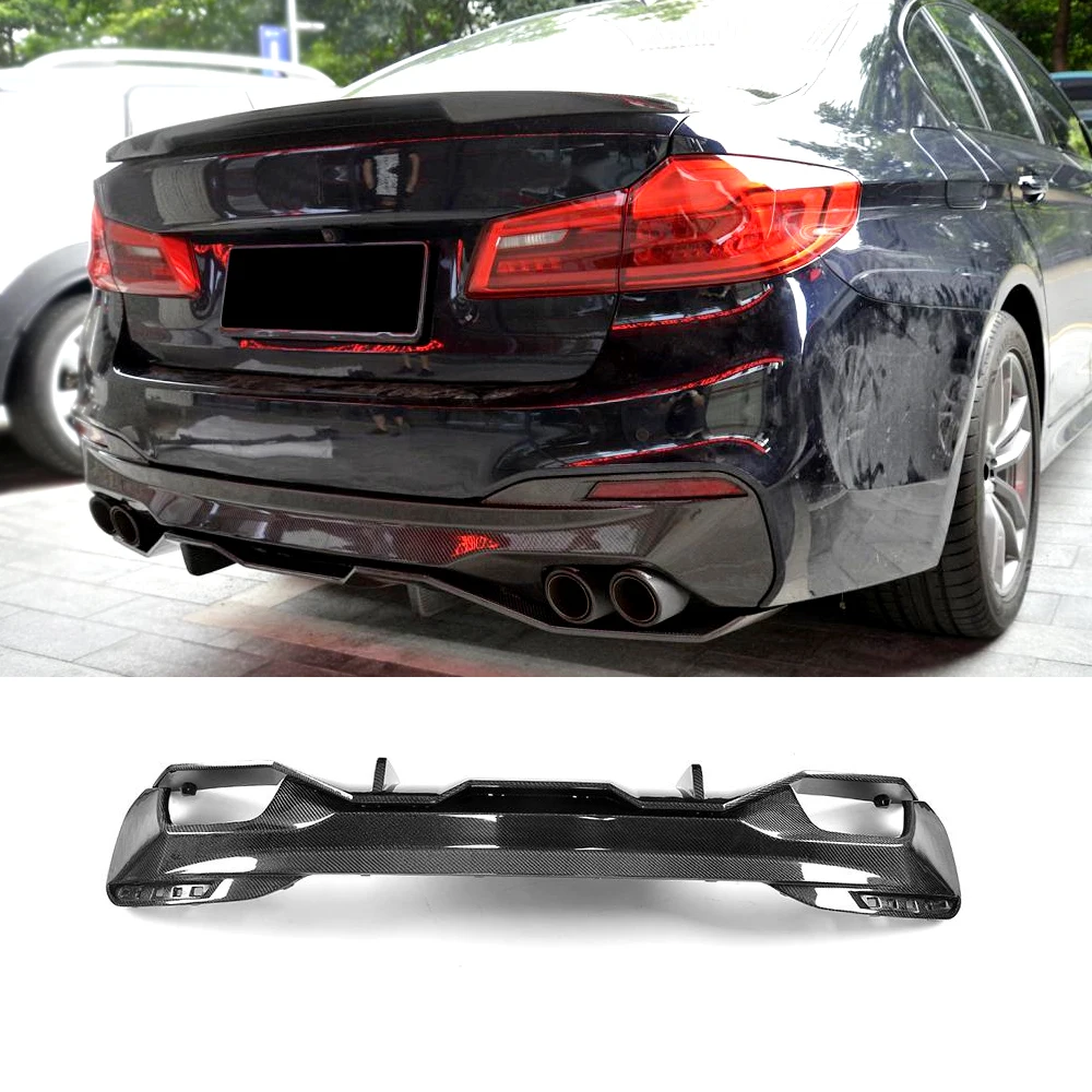 

G30 Carbon Fiber Rear Diffuser Lip for BMW G31 G38 520i 530i 540i M Sport 17-19