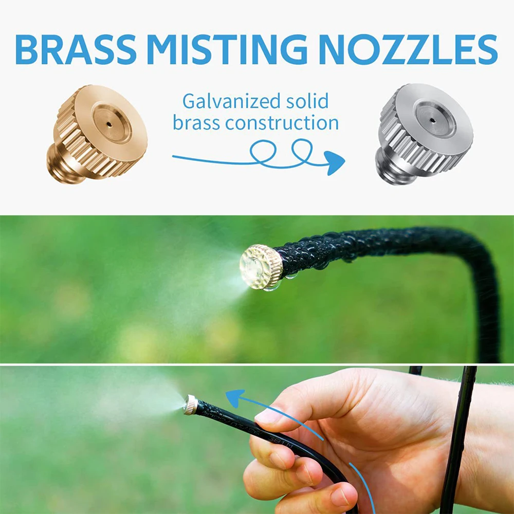 

Stand Misting Cooling System Multipurpose Stand Mister for Outdoor Garden Misting Systems Easy Operation Reusable Watertight