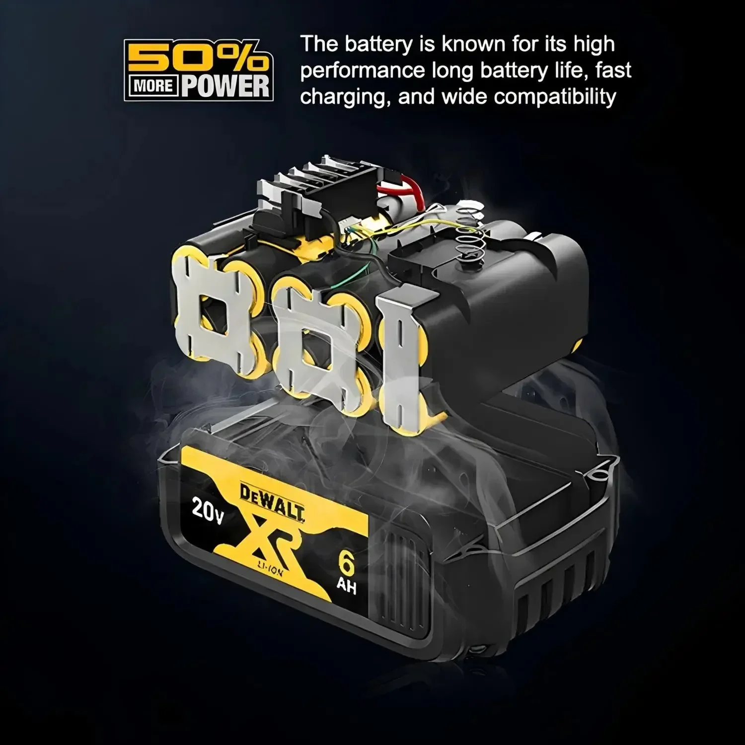 Фото Оригинальный аккумулятор DeWALT 20В/60В 9000мАч MAX FlexVolt для DCB606 DCB205 DCB206 DCB209 DCB182 для электроинструментов, авиадоставка №4