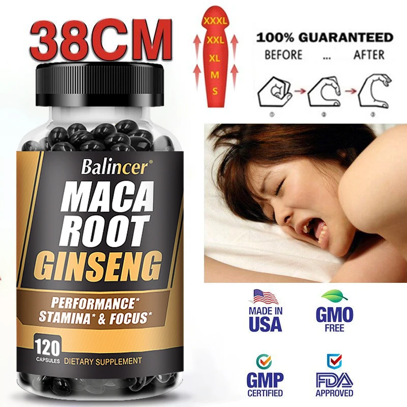 

Balincer Maca Root Ginseng Tablets Enhance Male Stamina Improve Erection Enhancement Supplement Male Energy Booster