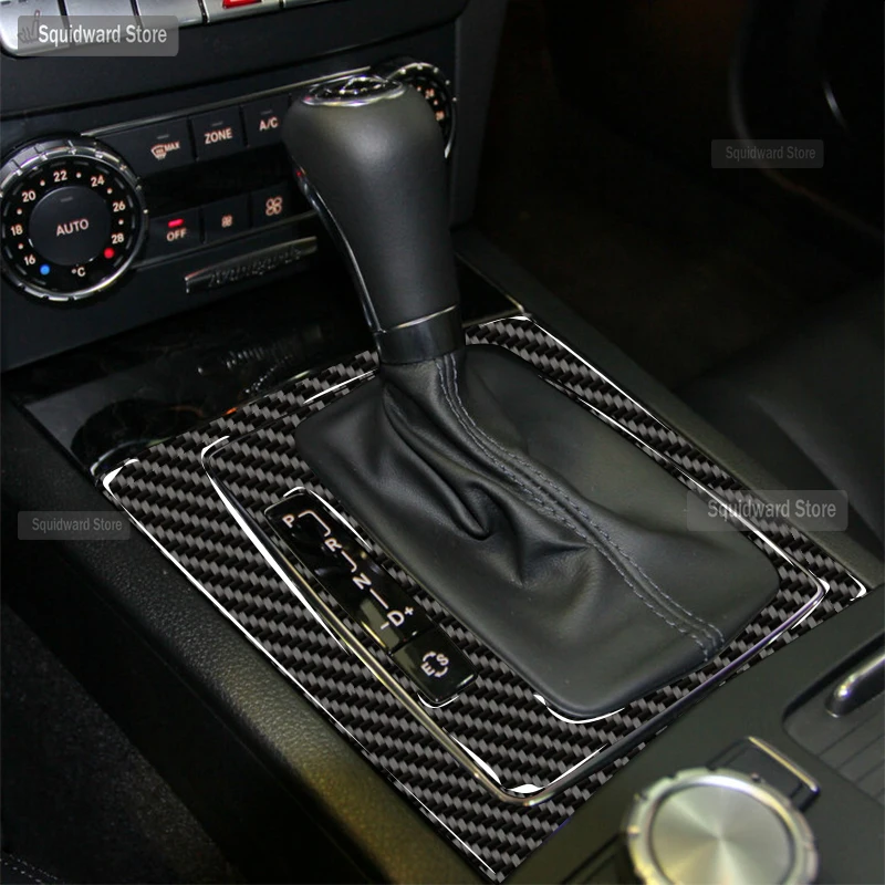 

Carbon Fiber Interior Console Gearbox Car Panel Film Decoration Central Control CD Panel For mercedes w212 E class 2009-2015