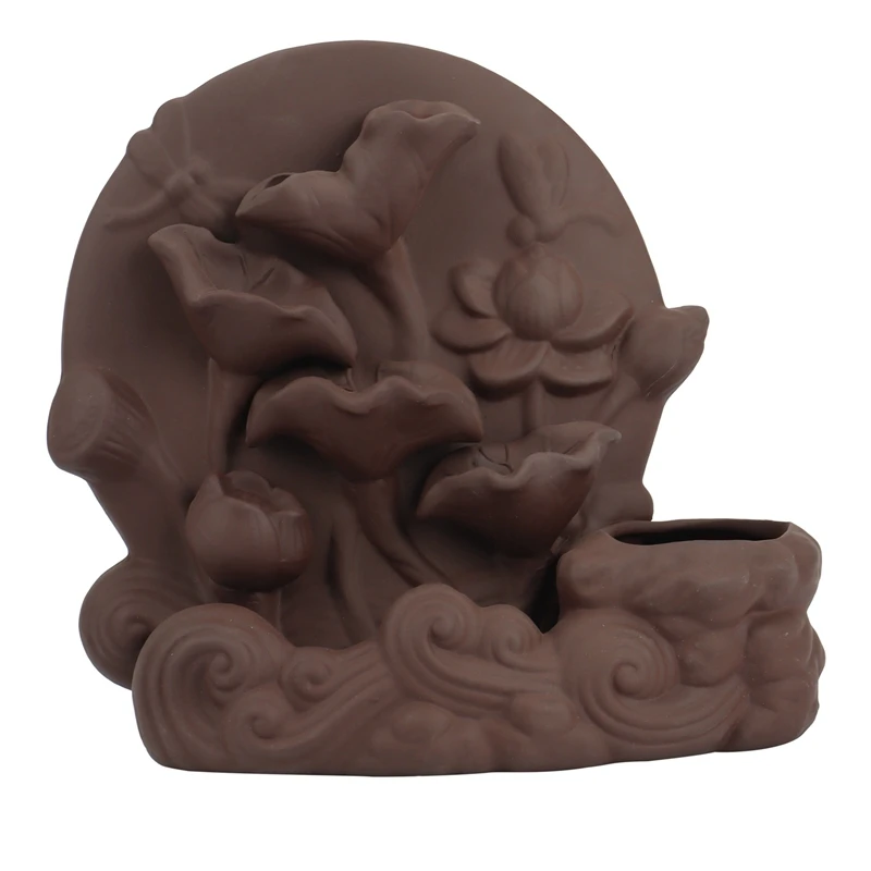 

Burner Incense,Burner Ceramic Flowing Water Back Incense Burner Retro Home Indoor