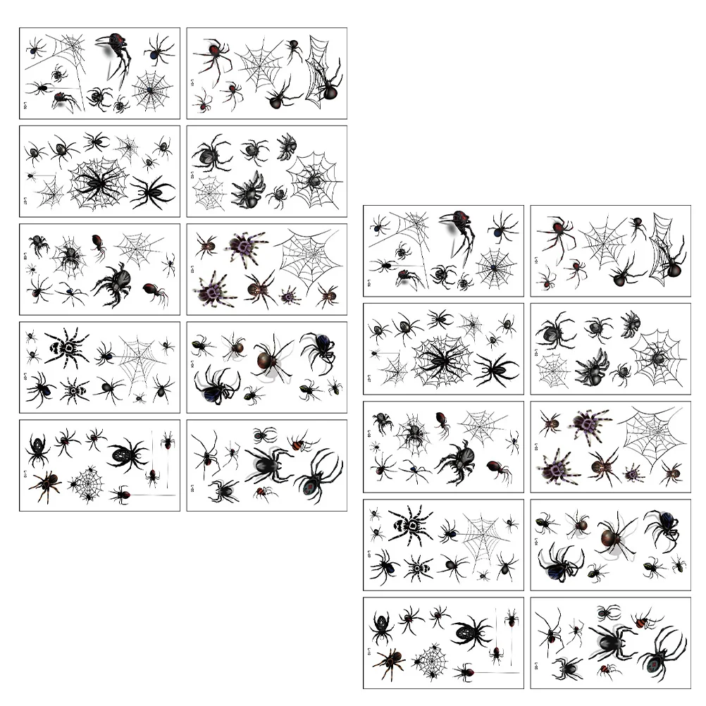 

20 шт. наклейки на Хэллоуин 3D стерео креативные временные наклейки на тело наклейки для вечевечерние на Хэллоуин