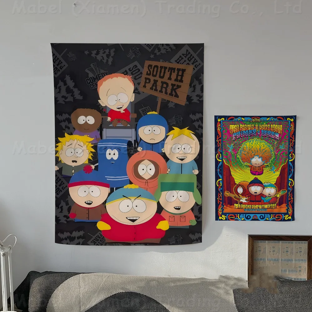 Южные мультяшные попугаи классические аниме ретро-флаги несколько вариантов