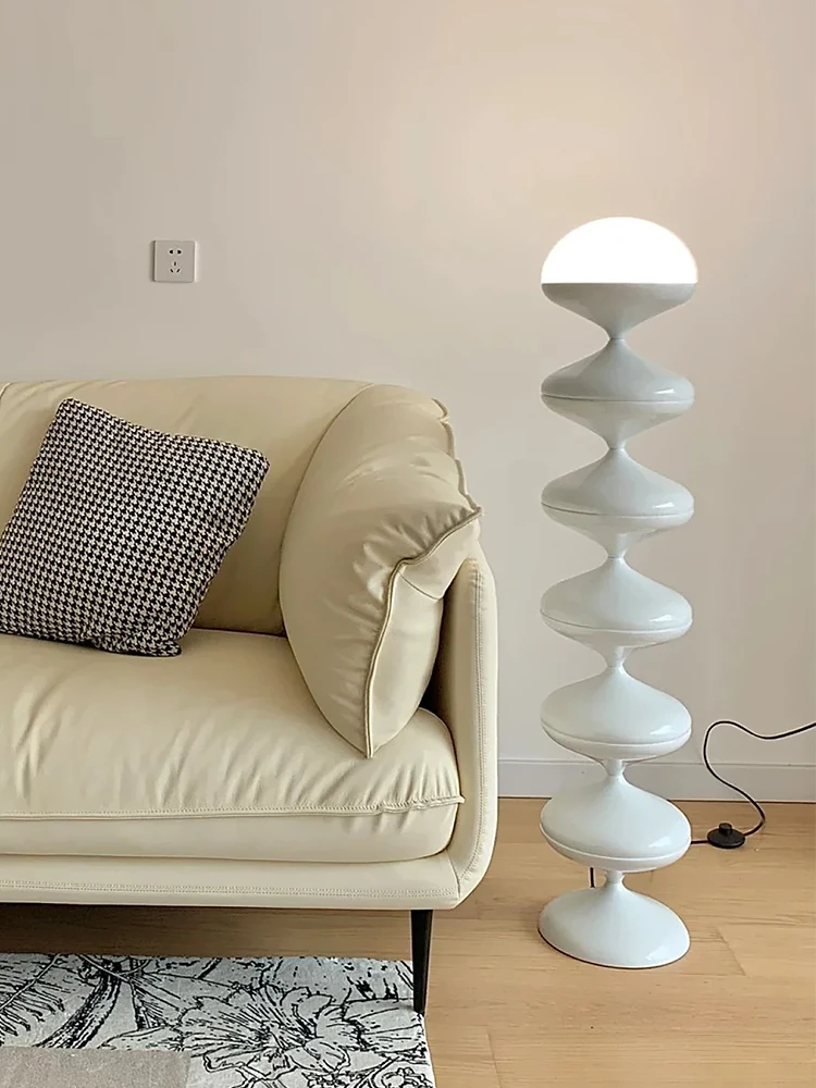 Черно-белая Напольная Лампа в минималистичном стиле высококлассное украшение