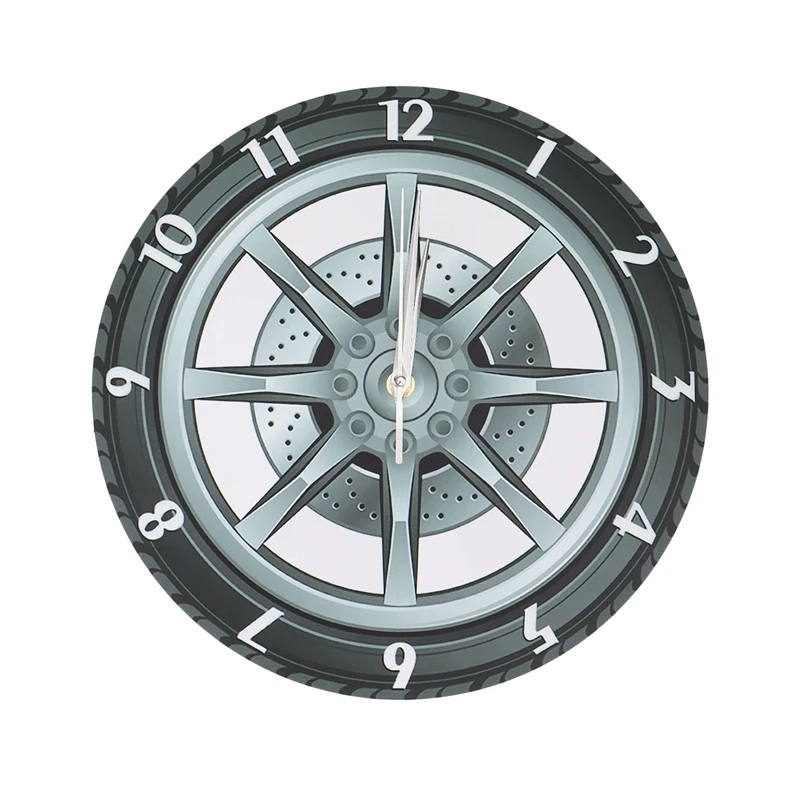 

Custom Your Garage Name Car Service Repair Garage Acrylic Wall Clock Tire Wheel Auto Watch Mechanic Car Workshop Decor