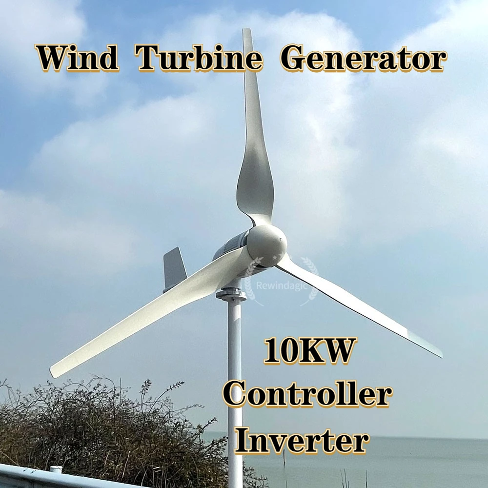 

Hot Free Energy Windmill 10000w Vertical Axis Permanent Maglev Wind Turbine Generator 12v 24v 48v 96v 10kw With MPPT Controller