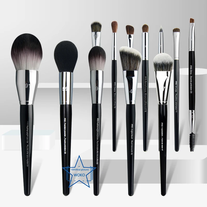 

Makeup Powder Foundation Blush Contour Bronzer Eyeshadow Crease Smoky Liner Eyelash Smudge Brush Profession Makeup Tools PRO 91