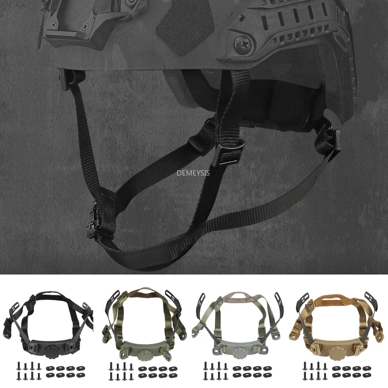 

Тактический Быстрый Шлем, регулируемый ремень, подвесная система, внутренний Фиксирующий Ремень, аксессуары для охотничьего шлема, Быстрый...