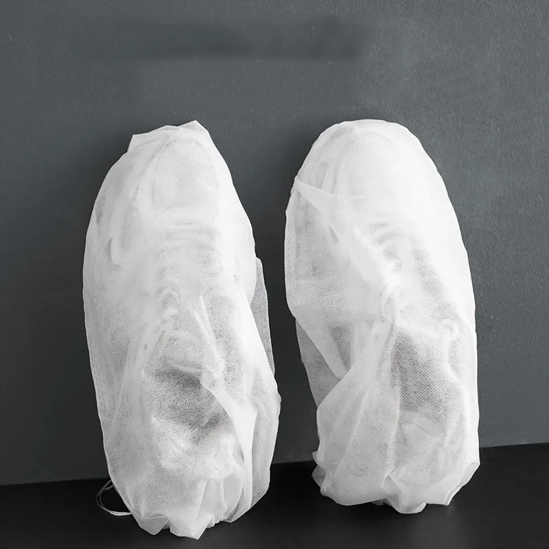 

50 Pcs Novelty Shoe Dust Covers Non-Woven Fabric Dustproof Drawstring Clear Storage Bag Travel Pouch Shoes Bags Drying Shoes Bag