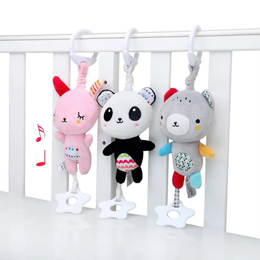 

Детские погремушки на коляску, мягкая подвесная игрушка, кукла-животное, слон, кролик, собака, детская кроватка, подвесной колокольчик, игру...