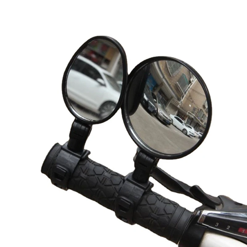 

Universal Bicycle Motorcycle Rearview Mirror 360 Rotation Adjustable Round Ellipse Rear View Mirrors For Road Bike Accessories