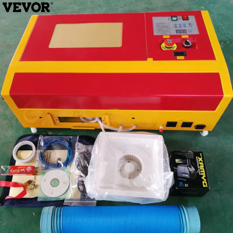 

VEVOR 50W CO2 Laser Engraving Machine 12x8Inch Cutting 300*200mm Laser Engraver with USB Tools Artwork