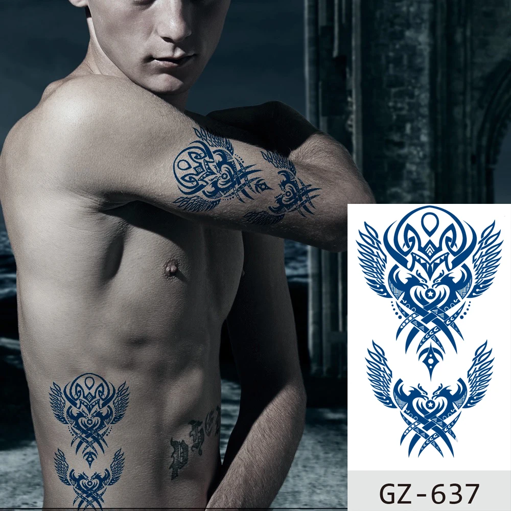 Временные водостойкие татуировки-наклейки маска кошки чудо-Бог война тотем