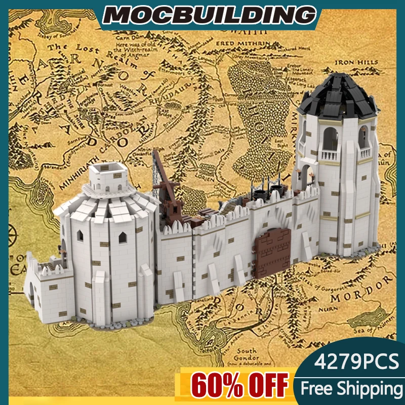 

MOC Building Block Southern Gate of Rammas Echor Technology Bricks DIY Castle Assembled Architecture Model Toy Holiday Gifts