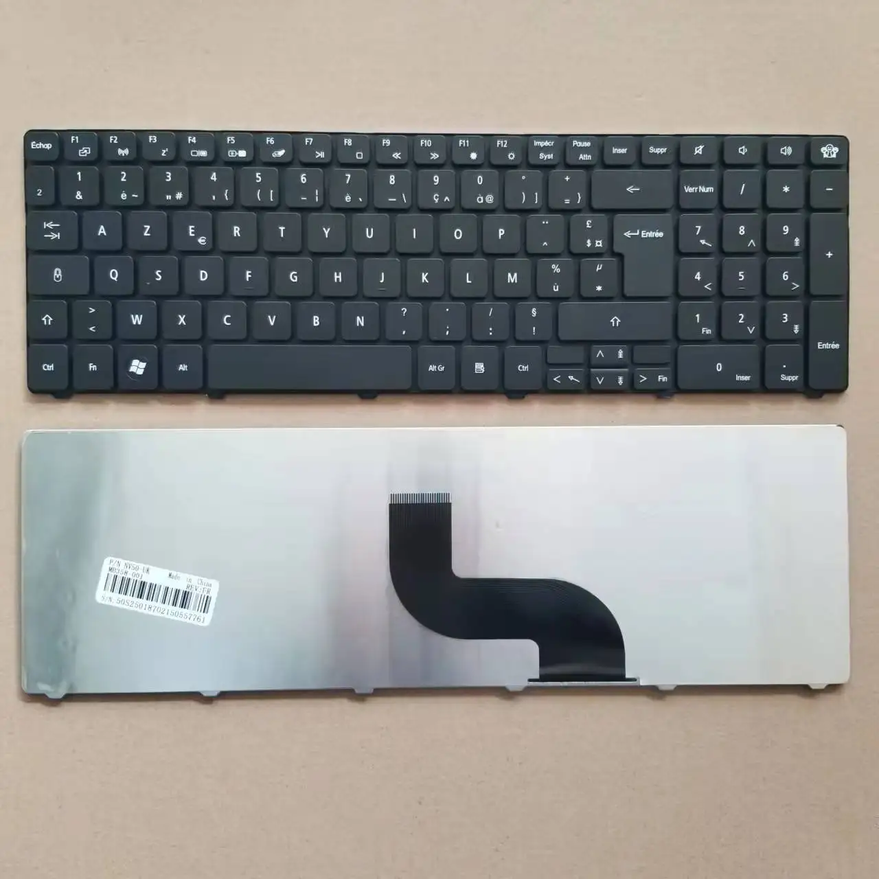 

Клавиатура для ноутбука, Французская клавиатура для Gateway NV50 NV50a NV50a02u ID58 ID59 ID79 Series, Черная