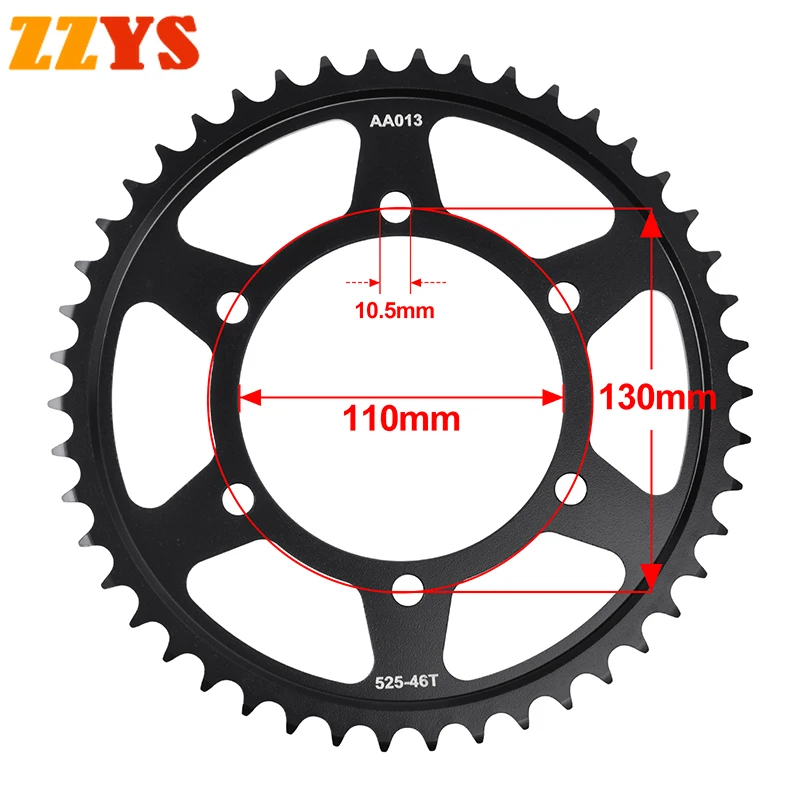 Зубчатая Задняя звездочка для Yamaha Tenere 525 World Raid XTZ690D 700 XTZ690 XTZ 2022 42T 43T 44T 45T 46T
