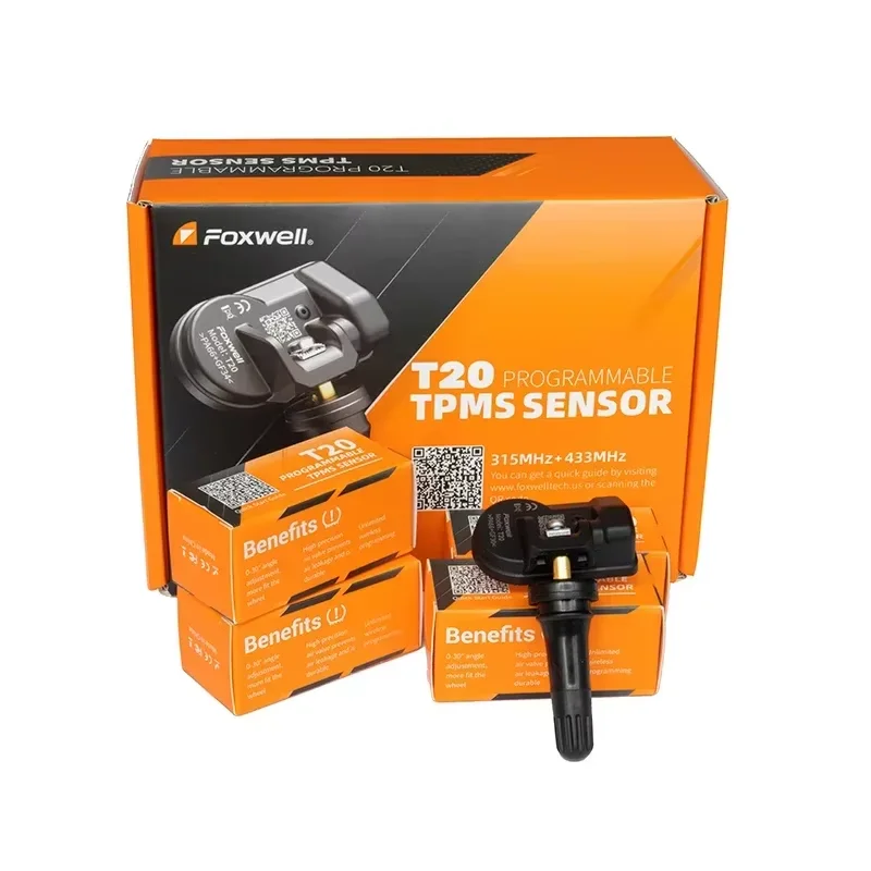 

Датчик давления в шинах FOXWELL T20 TPMS 433/315 МГц, 2-в-1, универсальный, для активации и программирования, инструмент для ремонта системы контроля давления в шинах